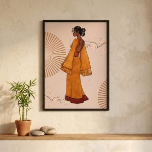 Imani | Black Woman Watercolour Art Print | Afrocentric Wall Art | Black Girl Art