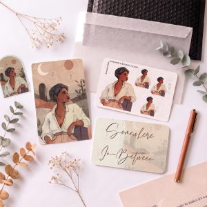 Papier Post | Limited Monthly Art Print and Sticker Sheet | Illustrated Mail Club by Blaque Papier